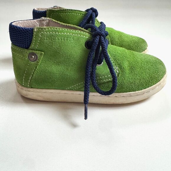 Docksteps Bambino Toddler Green Suede Sneakers Mid Lace Shoes Italy EU 25 / US 8 - Picture 4 of 7